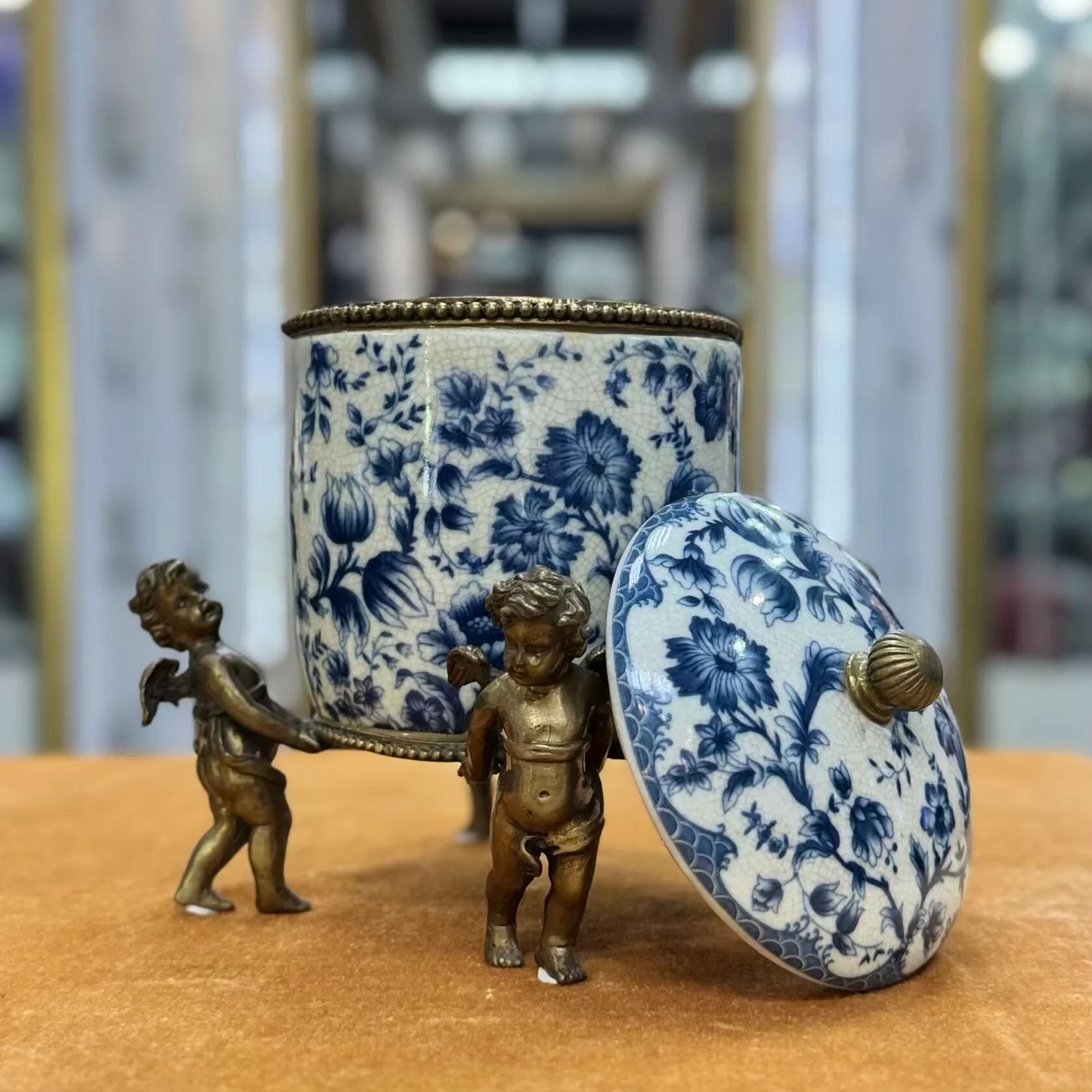 Шкатулка Ангелы «гжель»