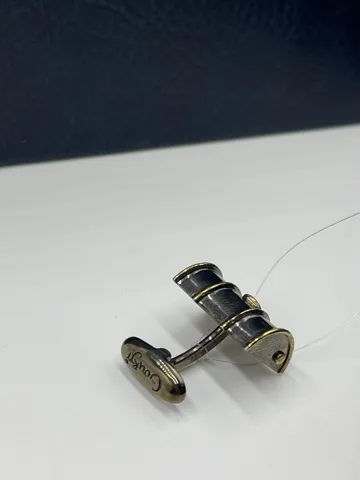 Запонки "Баррель" СЕРЕБРО / ЧЕРНЕНИЕ 12,45 Г